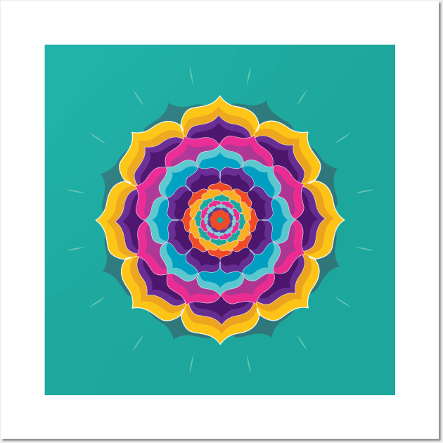 Colorful Mandala Wall Art by emma17